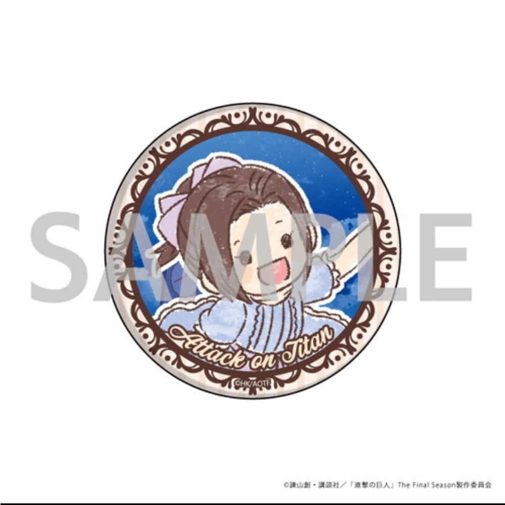 Attack on Titan Sasha Blouse GraffArt Can Badge Shingeki no Kyojin Douwa ver